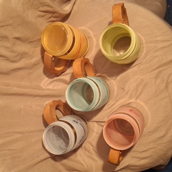 Vintage Siesta Frosted Mugs Set of 5 - Picture 2 of 2